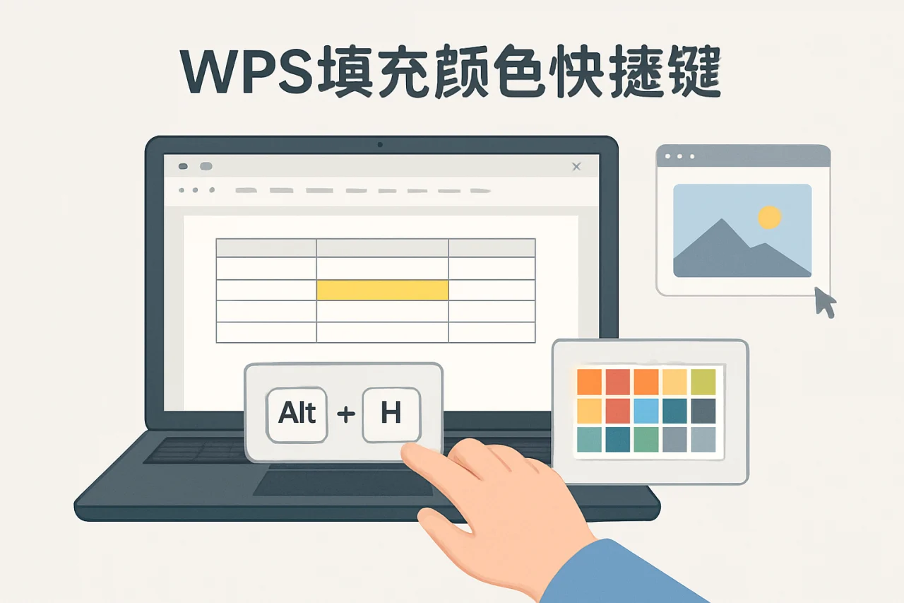 wps填充颜色快捷键