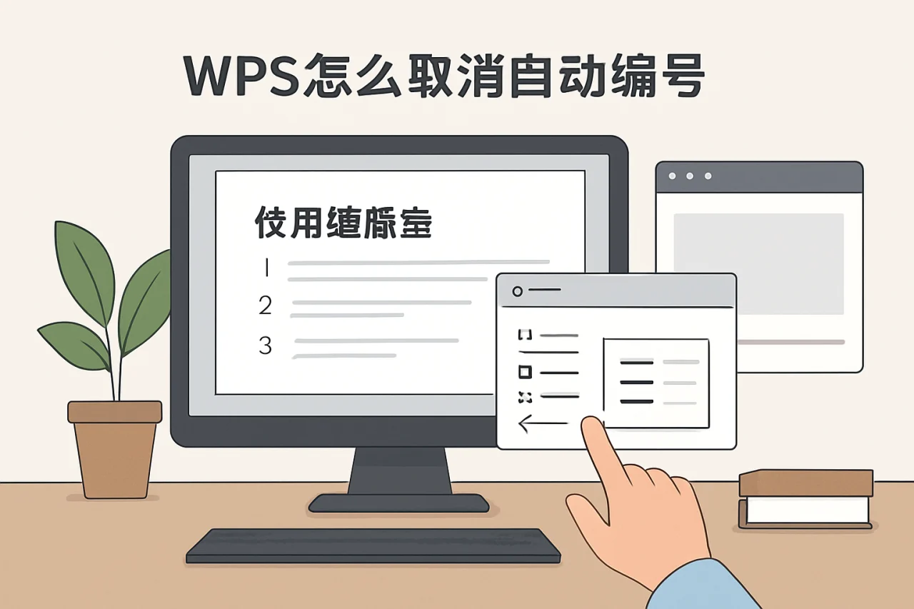 wps怎么取消自动编号