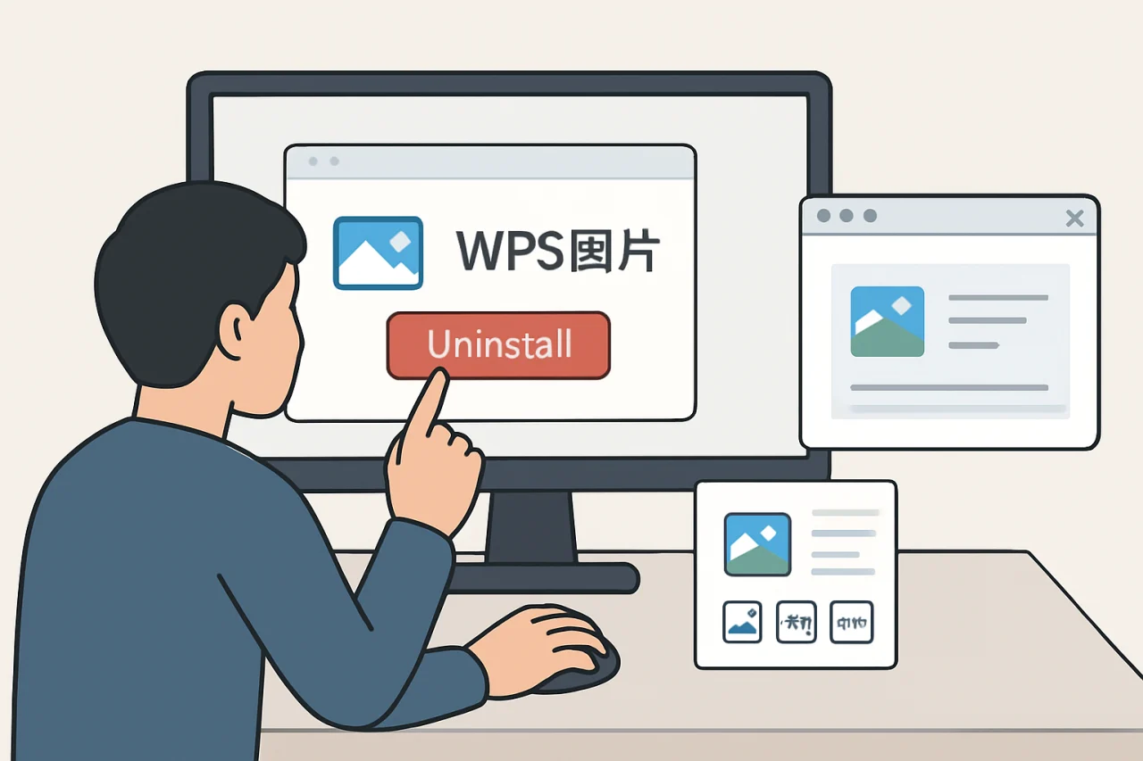 怎么卸载wps图片