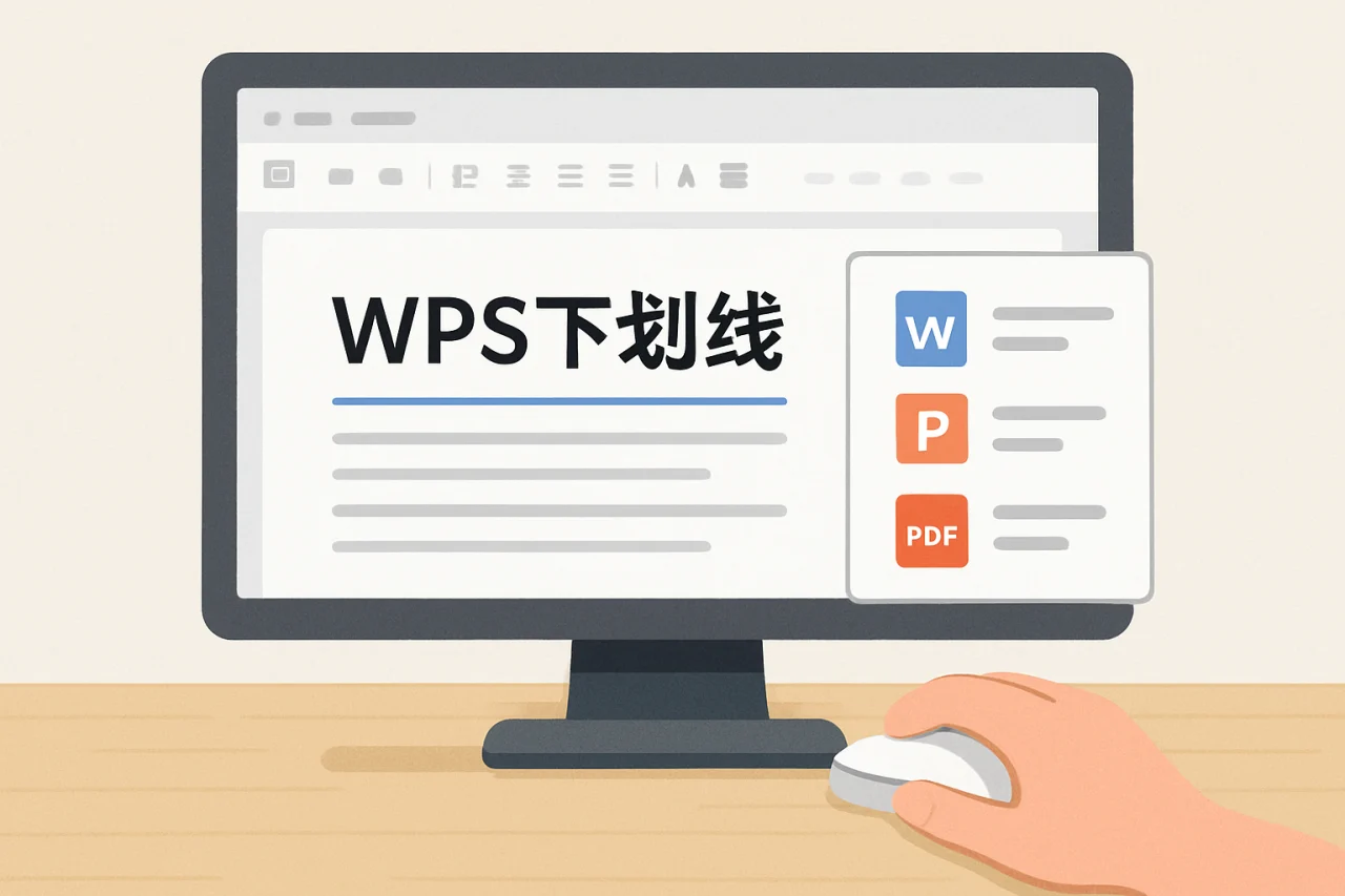 wps下划线