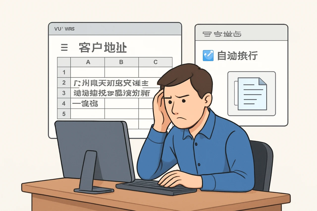 wps自动换行
