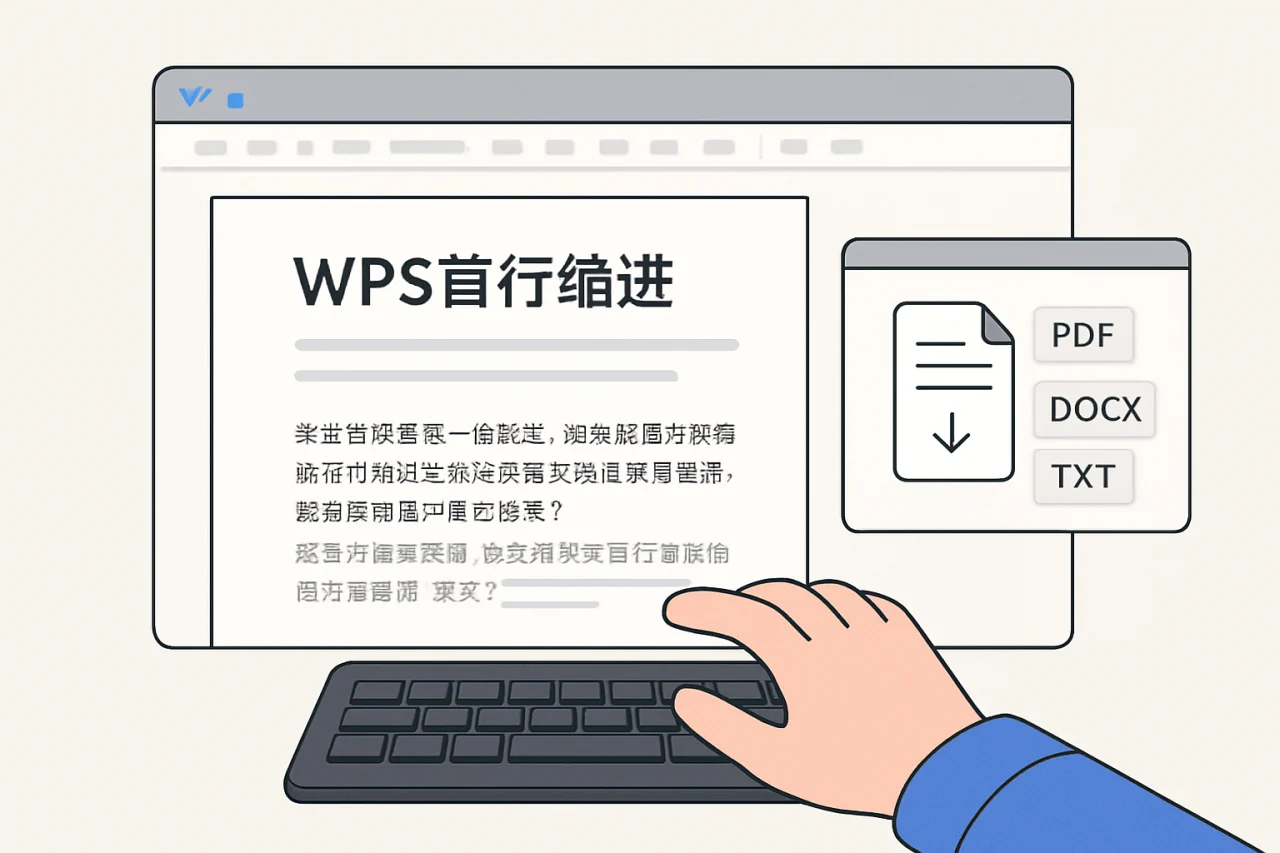 wps首行缩进
