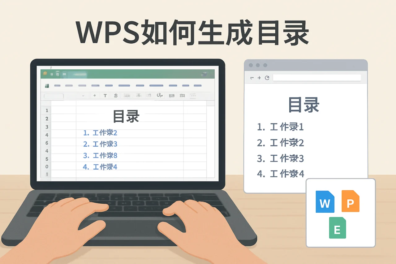 wps如何生成目录