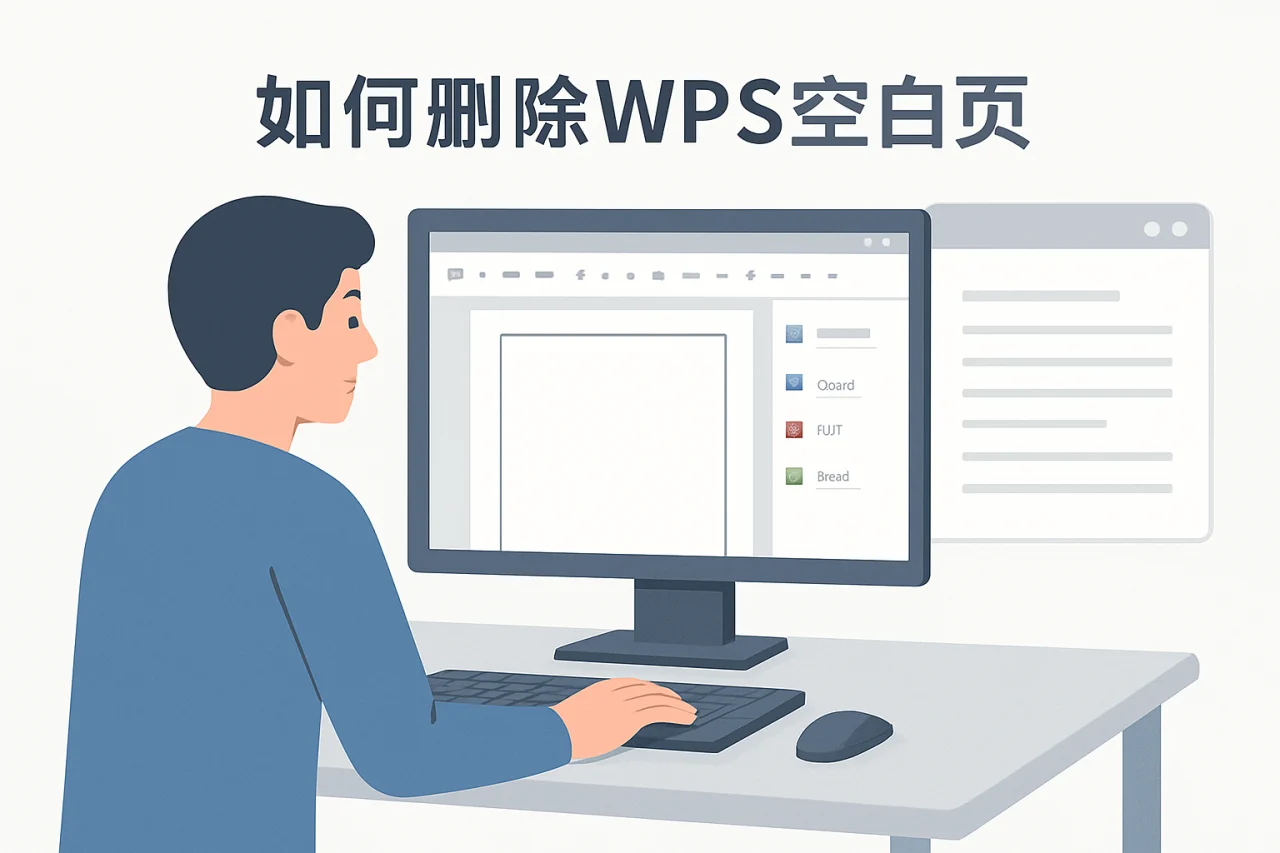 如何删除wps空白页