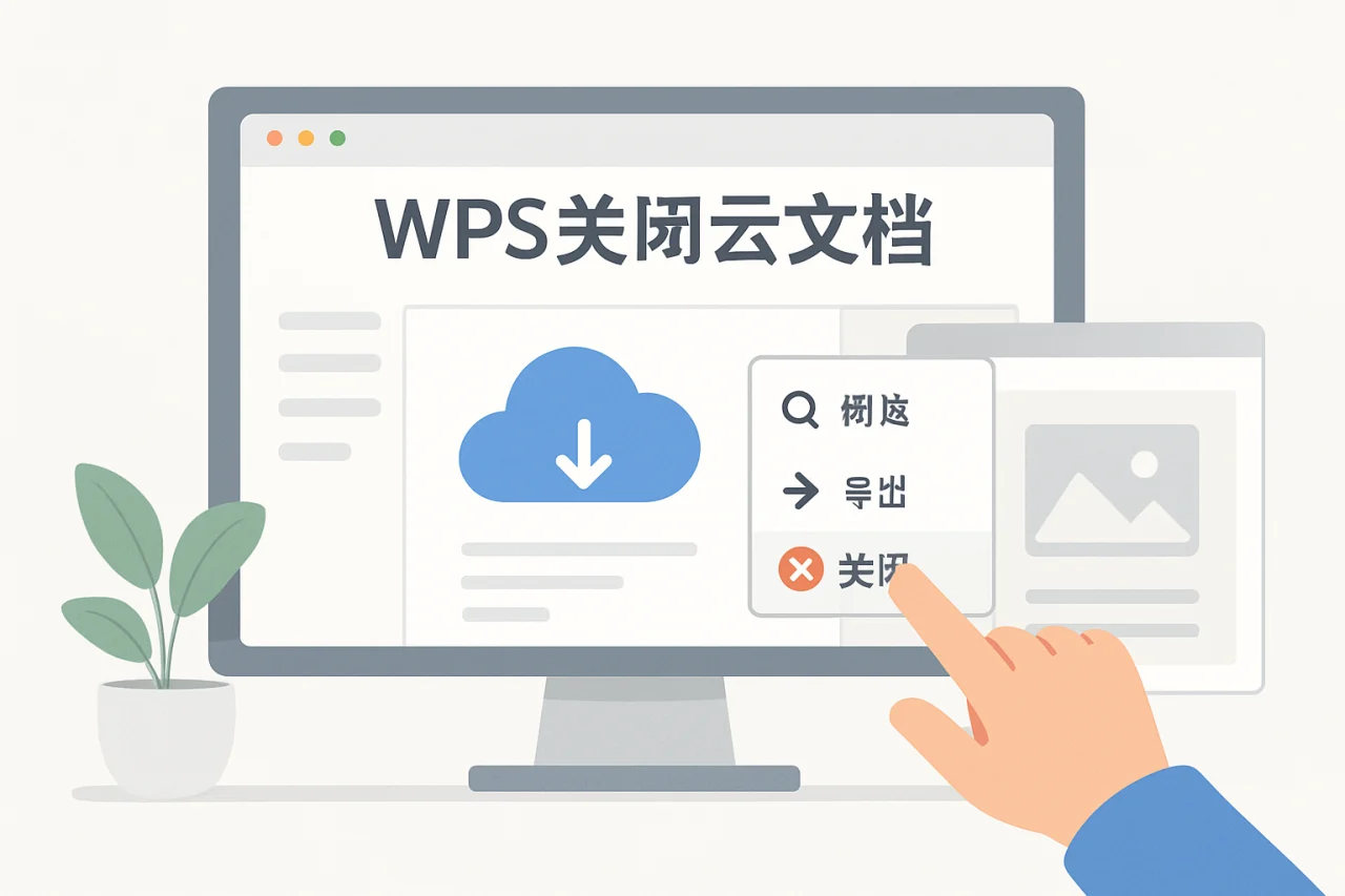 wps关闭云文档