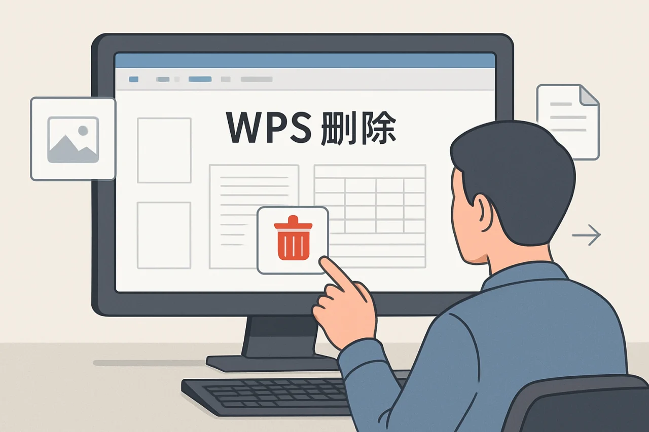 wps删除