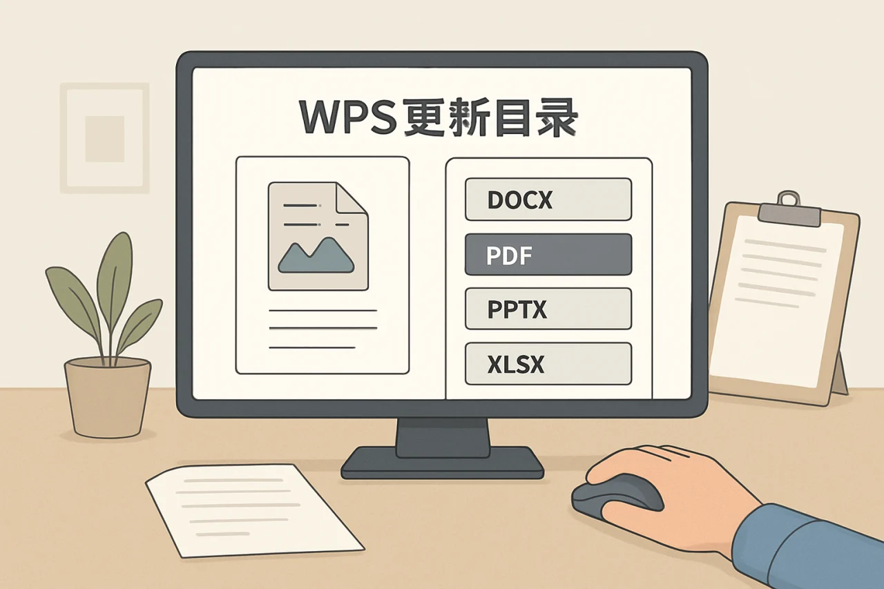 wps更新目录