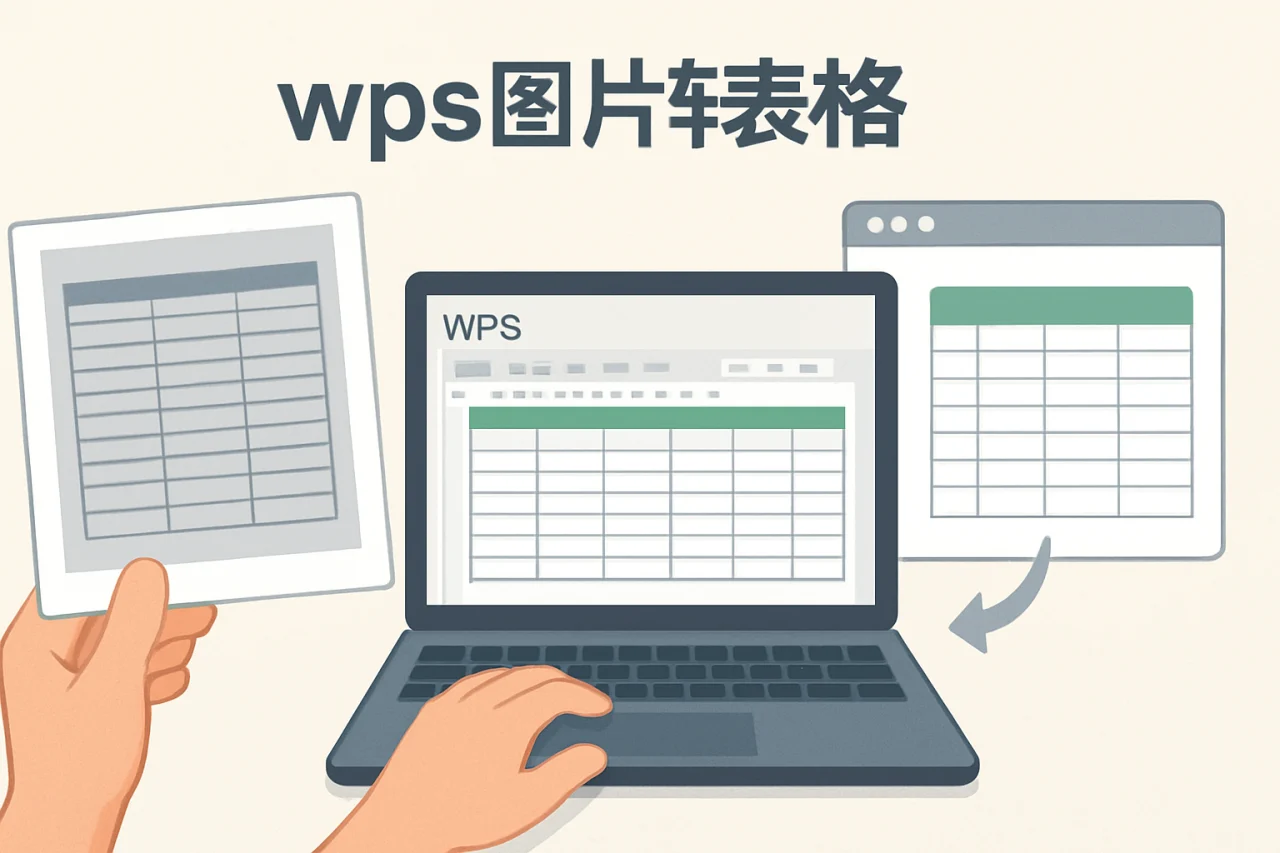 wps图片转表格