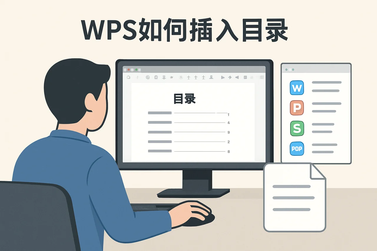 wps如何插入目录