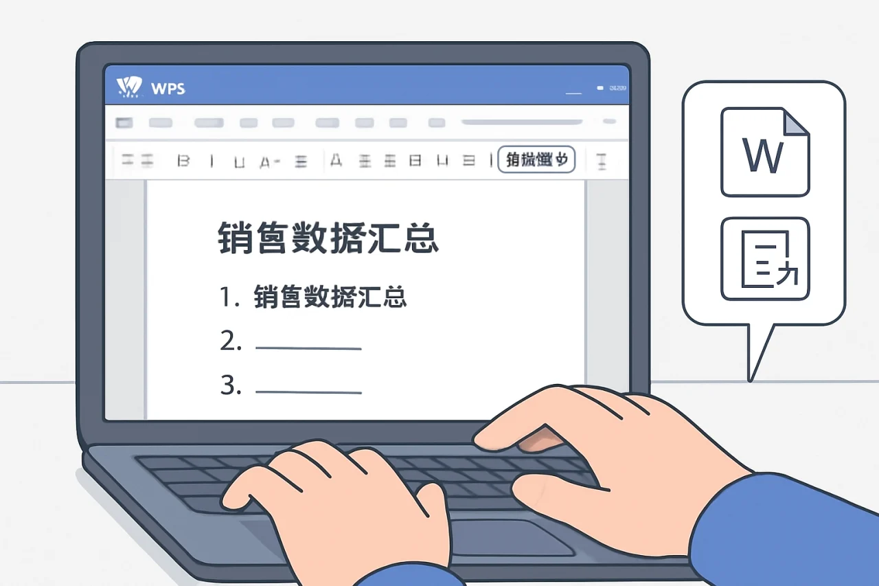 wps如何取消自动编号