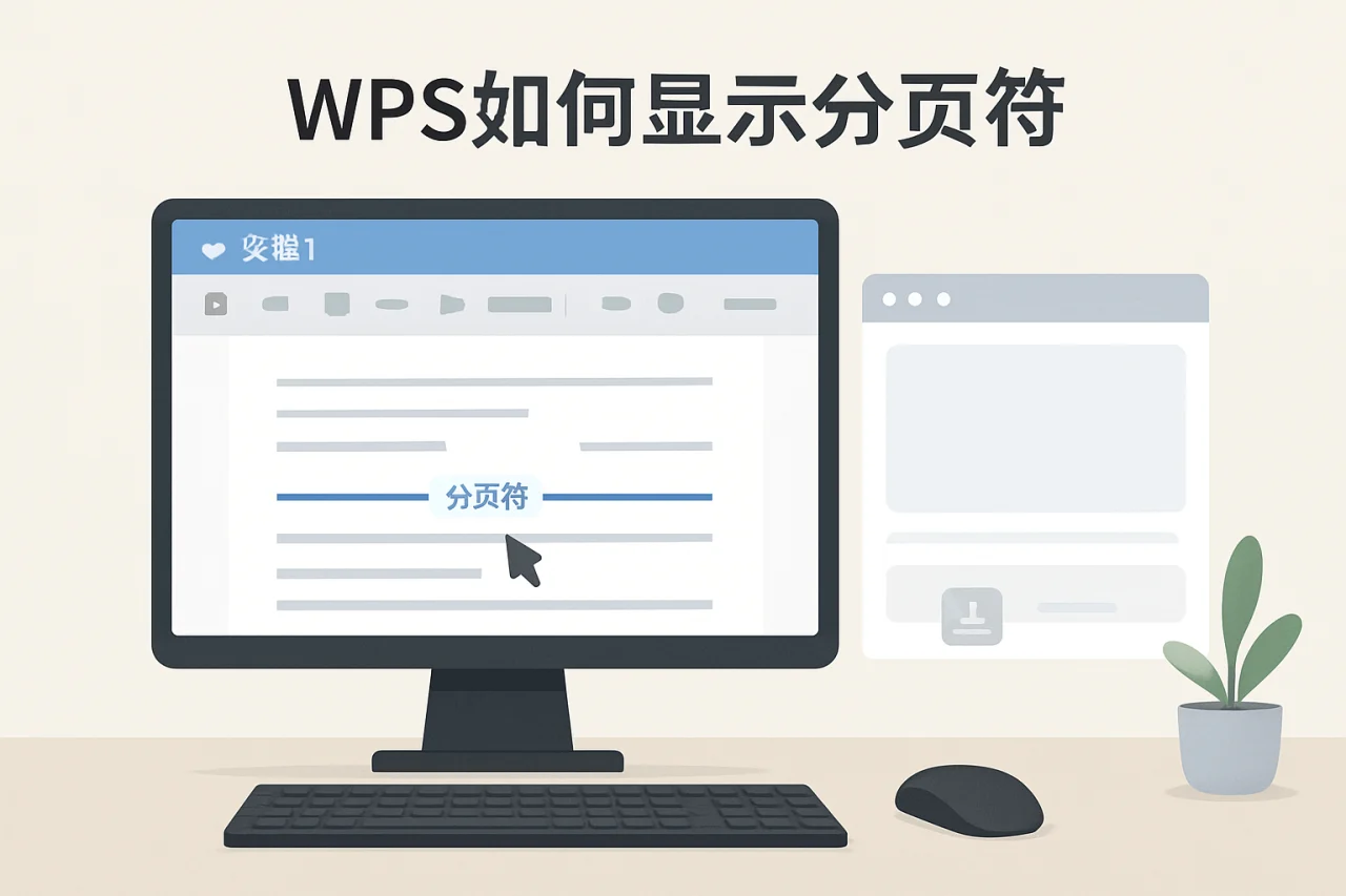 wps如何显示分页符