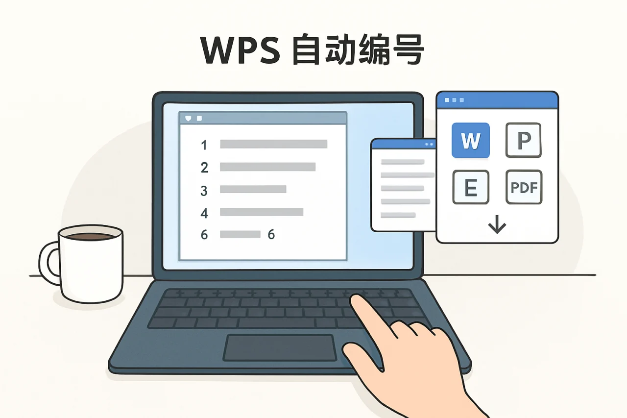 wps自动编号